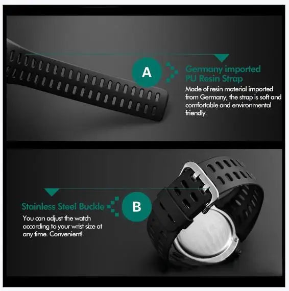 Digital Electronic Watch for Men & Women - Waterproof Smart Watch with Fitness Tracker, Heart Rate Monitor, Sleep Tracking - Perfect for Running, Workouts & Daily Use