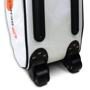 Genesis Bowling Sport 3 Ball Tote Roller Bag - Black | Durable Bowling Ball Carrier for League Play & Tournaments | Perfect for Pro & Amateur Bowlers