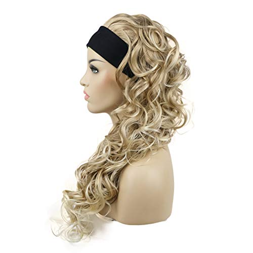 Extra Long Curly Headband Wig for Women - Soft & Natural Looking Synthetic Hair - Perfect for Cosplay, Costume Parties & Daily Fashion