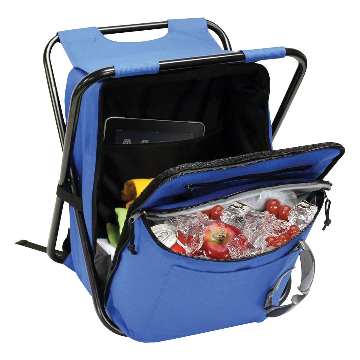 Premium 3-in-1 Cooler Backpack with Built-in Folding Chair - Insulated Leakproof Camping Backpack for Fishing, Beach, Picnics & Outdoor Adventures | Perfect for Tailgating, Hiking, Concerts & Family Outings