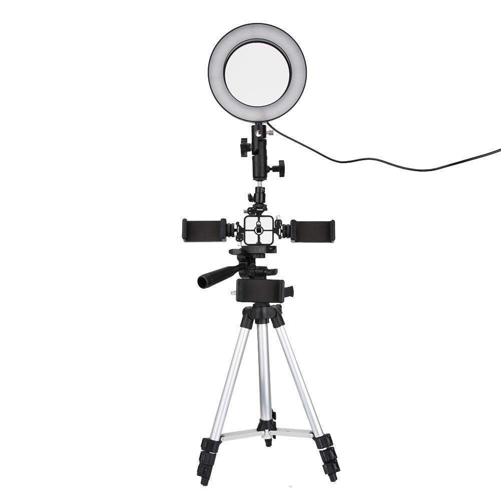 34-120cm LED Ring Light Kit with 240 LED Beads - Includes Tripod, Phone Holder & 3-Position Holder for Photography, YouTube Videos, Live Streaming & Makeup Lighting