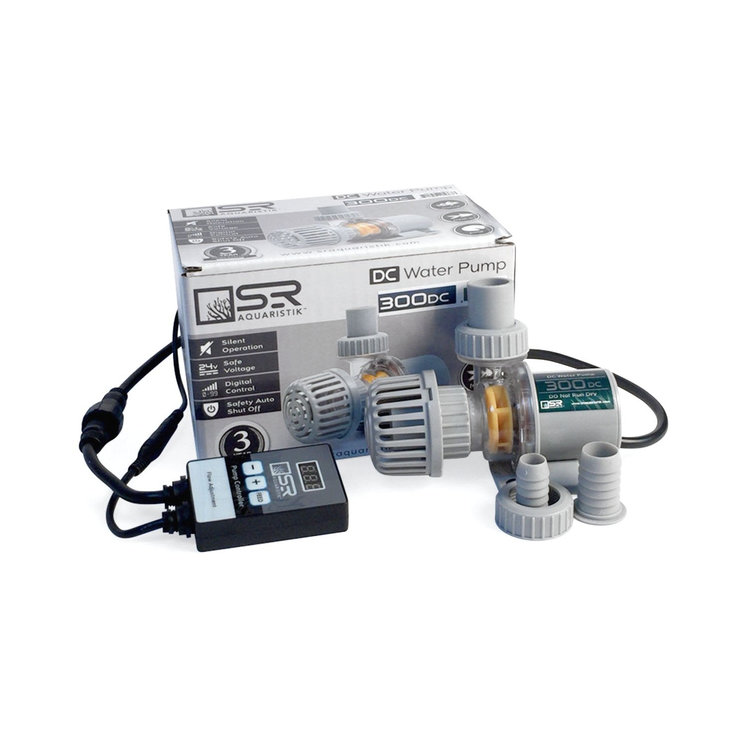 Adjustable Flow DC Water Pump - 12V/24V Submersible Pump for Aquariums, Fountains & Hydroponics - Quiet & Energy Efficient