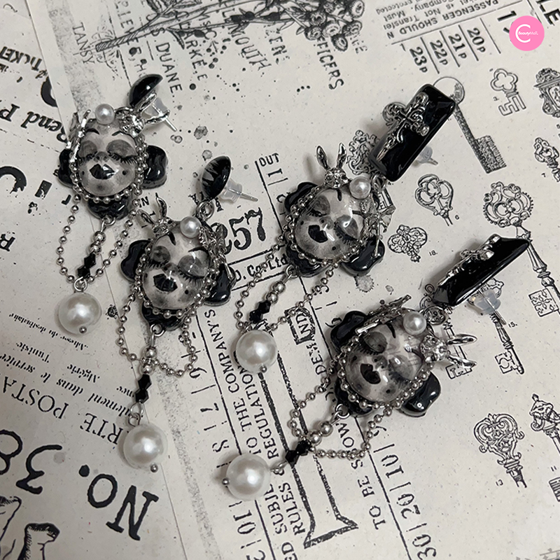 Gothic Doll Stud Earrings for Women - 23 Unique Designs for Punk, Halloween & Cosplay - Perfect for Parties, Costumes & Alternative Fashion