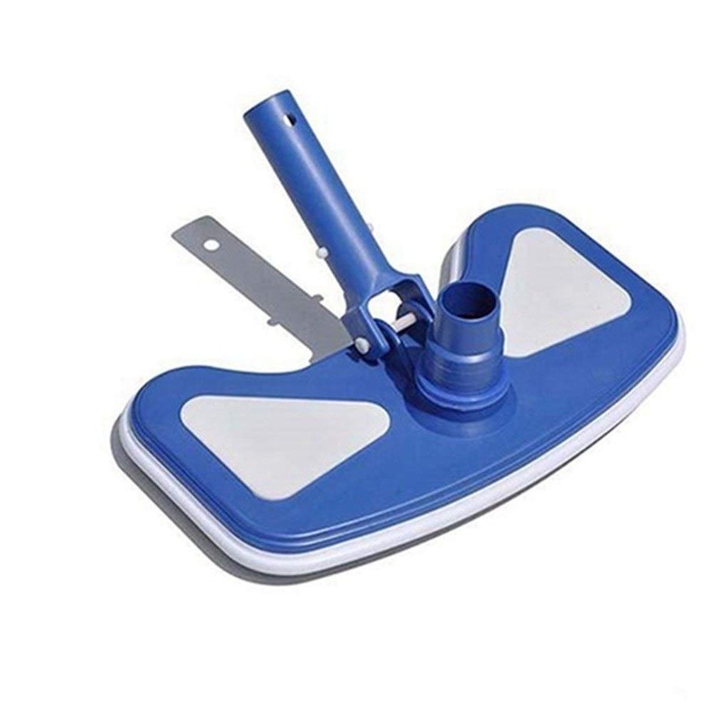 KOVOSCJ Pool Vacuum Head & Brush - Floating Debris Cleaner for Swimming Pools, Ponds & Fountains | Heavy-Duty Suction Pool Cleaning Tool (Blue) | Perfect for Above Ground & Inground Pool Maintenance