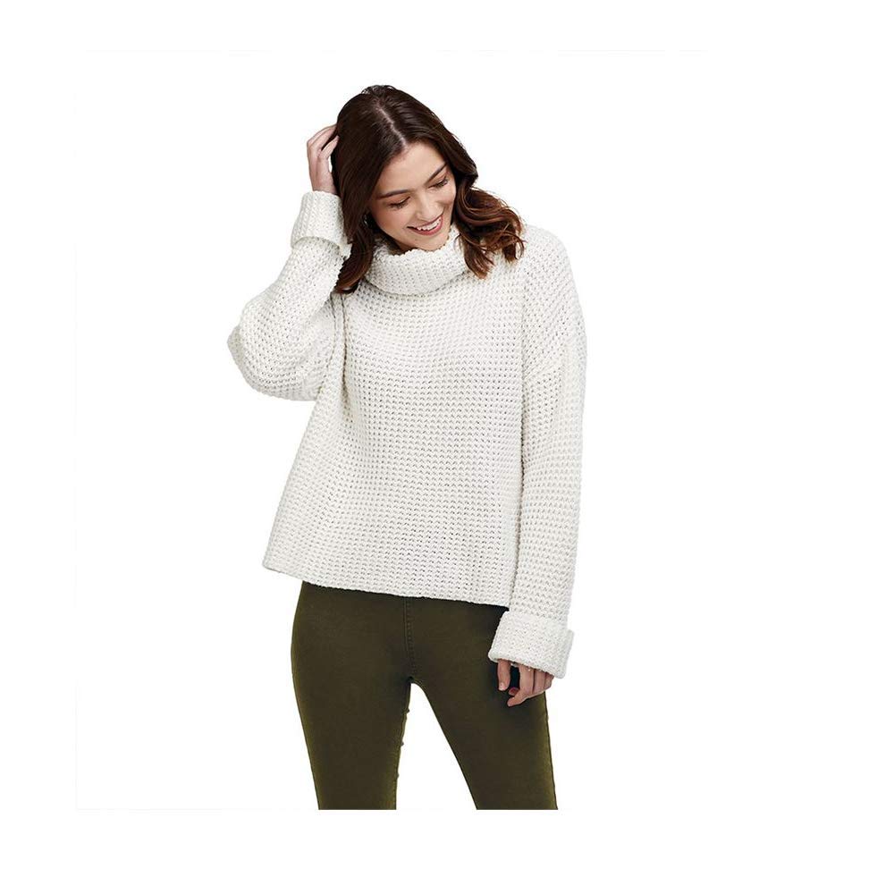 Wendy Waffle Knit Sweater for Women - Cozy Textured Pullover for Fall & Winter - Perfect for Casual Outfits, Layering and Coffee Dates