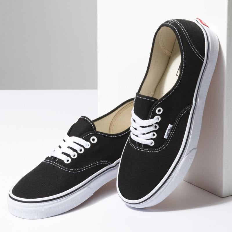 Vans Authentic Black & White Sneakers for Men & Women - Casual Skate Shoes for Streetwear & Everyday Comfort