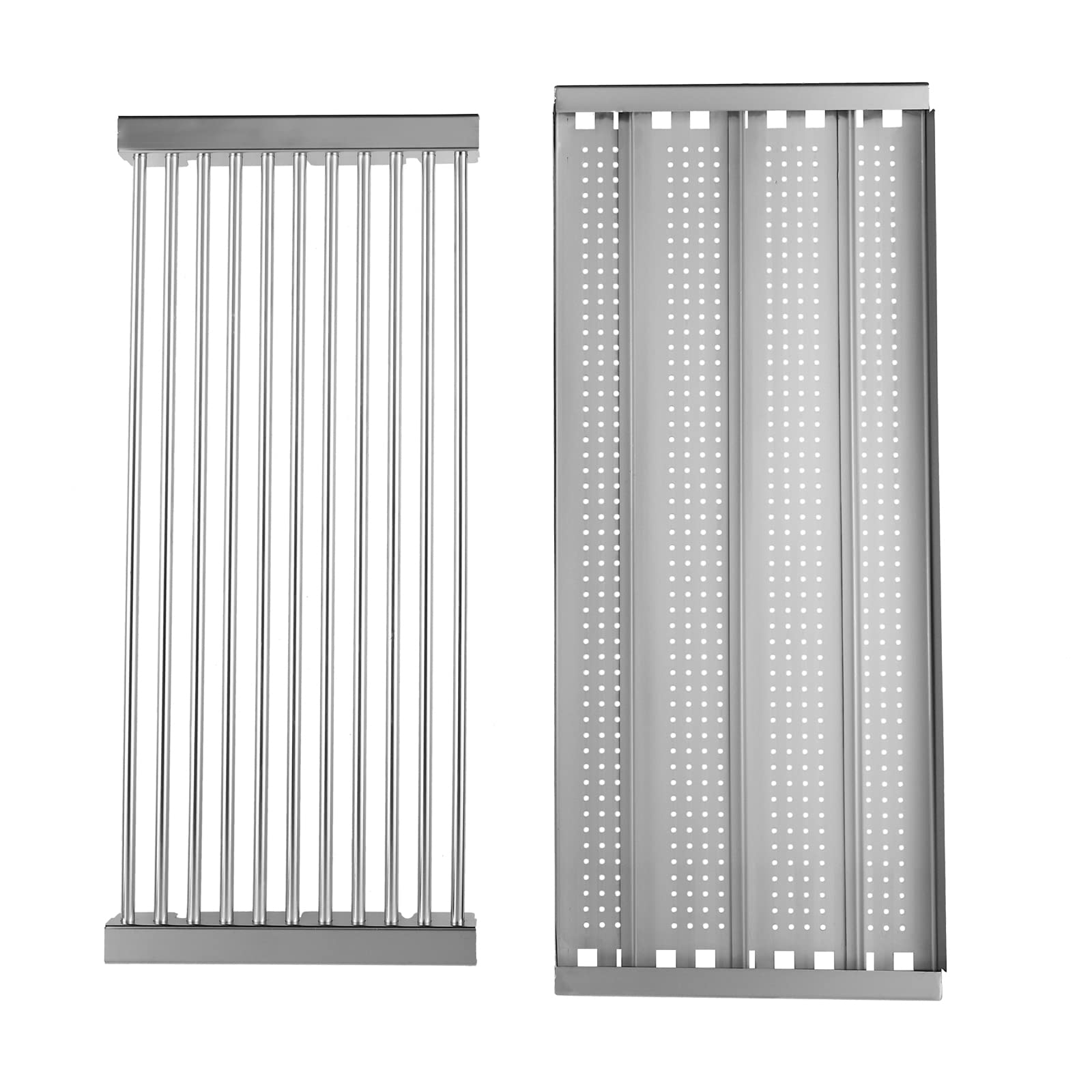 Stamped Stainless Steel Cooking Grate & Emitter Set - 18 7/16