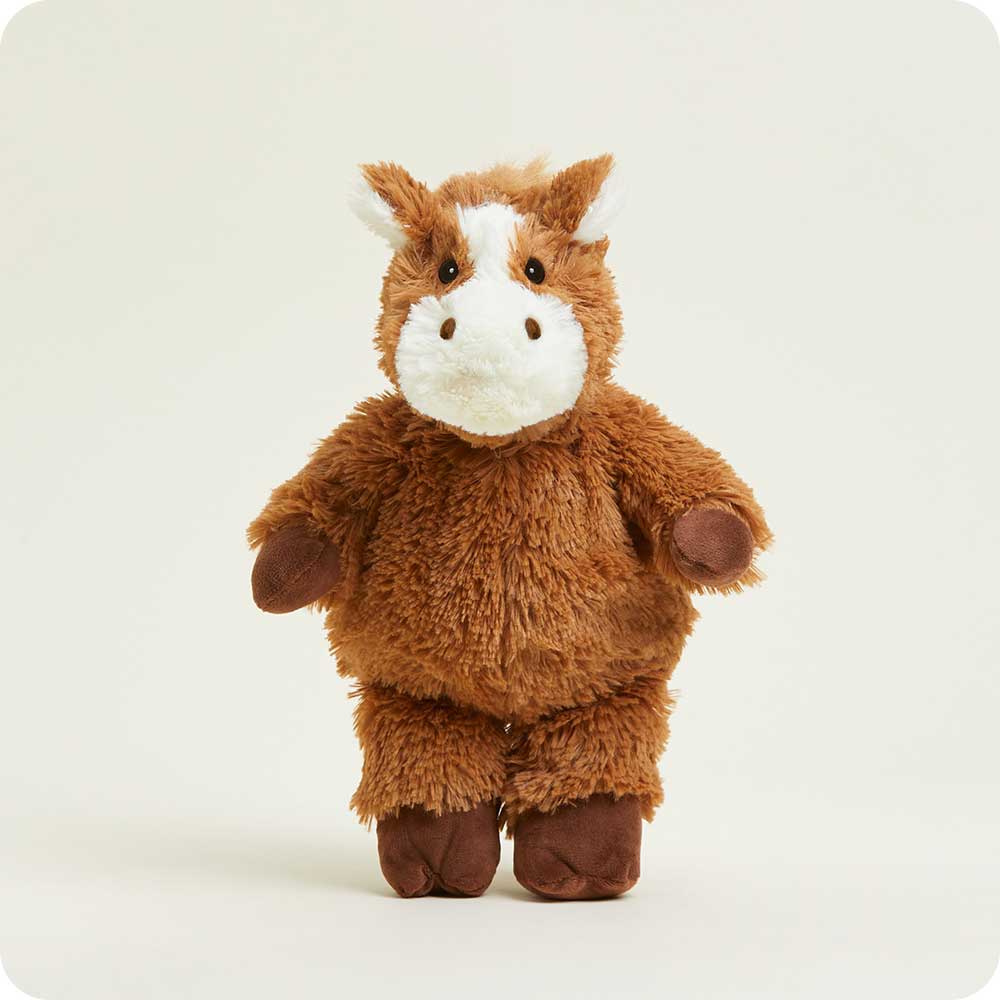 Weighted Heated Stuffed Horse Plush Toy - Cozy Warmies for Relaxation & Stress Relief - Perfect for Kids, Adults & Therapy Use