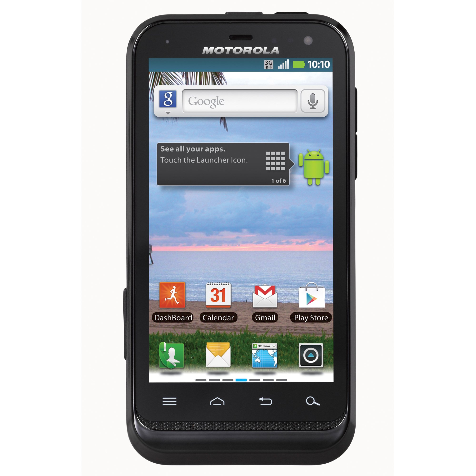 Motorola Defy XT Rugged Android Smartphone - Unlocked Prepaid Phone for Net10 | Waterproof & Durable Design for Outdoor Adventures, Work & Travel