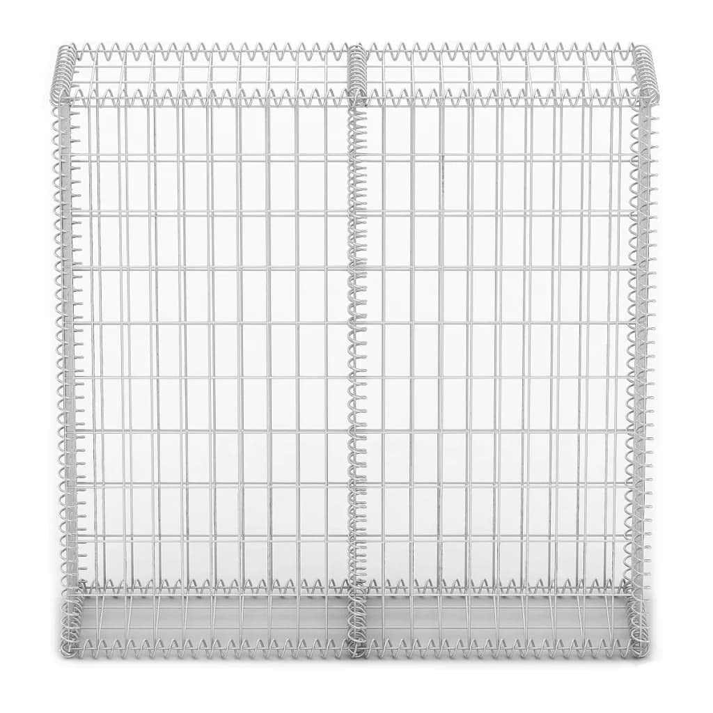 Galvanized Steel Gabion Basket with Lids - 39.4