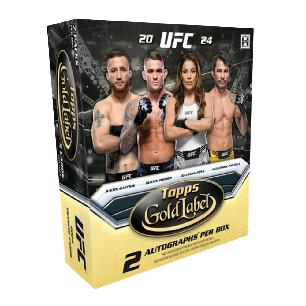 2024 Topps UFC Gold Label Hobby Box - Premium Trading Cards for Collectors & Fight Fans - Perfect for UFC Memorabilia Collections, Sports Gifts & Investment