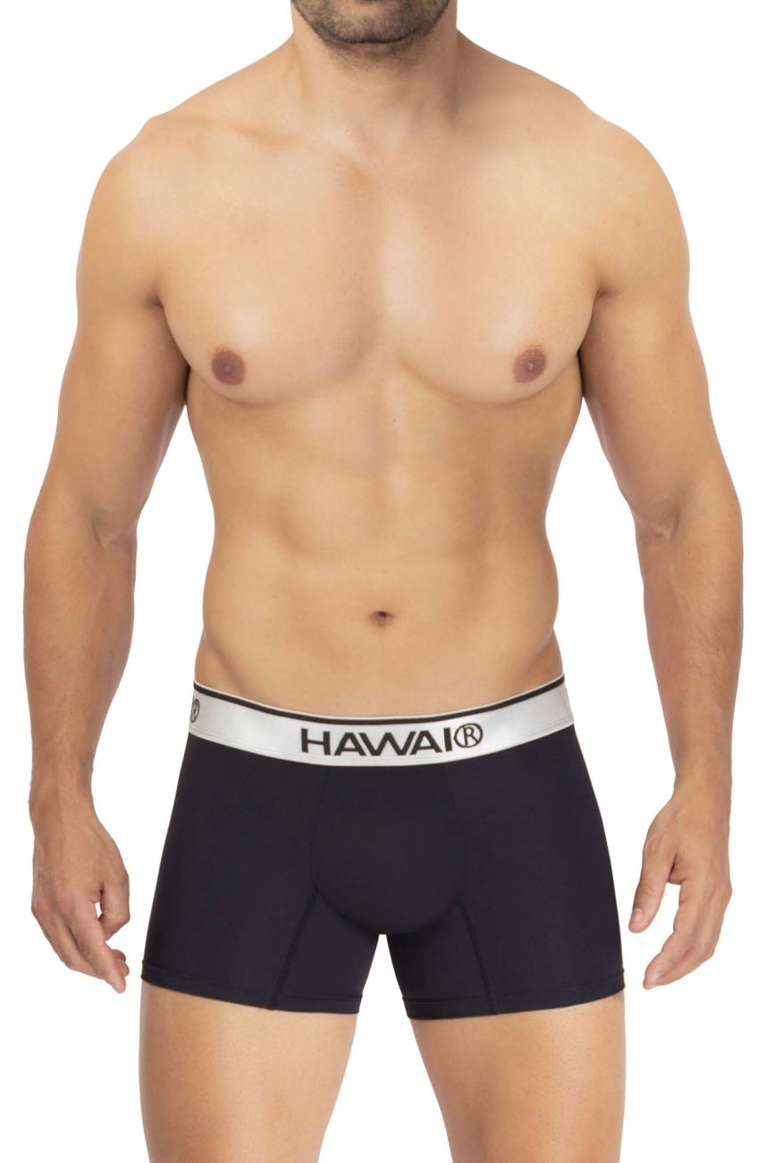 Hawai Men's Microfiber Boxer Briefs - Ultra Soft Breathable Underwear (Pack of 3) - Perfect for Workout, Travel & Everyday Comfort