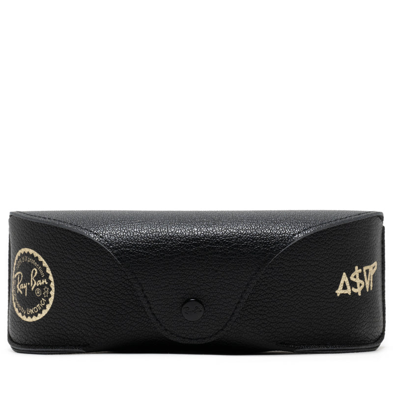 ASAP Rocky x Ray Ban Mega Clubmaster Sunglasses - Polished Black/Gold Frame - Stylish & Durable for Outdoor, Driving & Fashion
