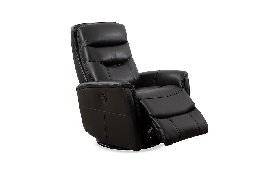 Premium Black Onyx Comfort Glide Recliner Chair - Ergonomic Leather Lounge Chair with Smooth Gliding Mechanism for Living Room, Home Theater & Office Relaxation