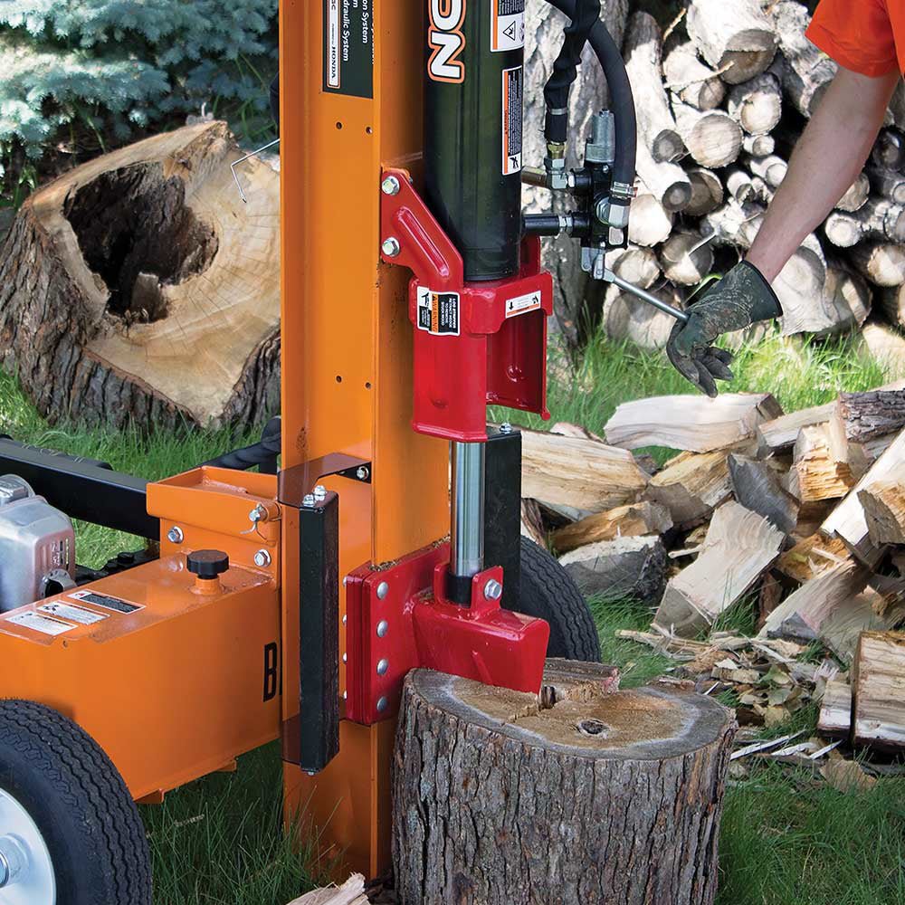 30 Ton Brave Log Splitter with Honda GC190 Engine - Heavy Duty Firewood Splitter for Home Heating, Landscaping, and Woodworking Projects