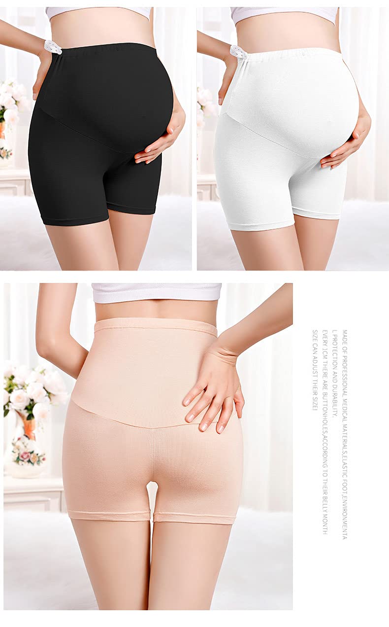 2 Pack Women's Soft Seamless Maternity Boyshorts - Breathable Belly Support Underwear for Pregnancy & Postpartum | Comfortable Shapewear for Everyday Wear, Workouts & Relaxation