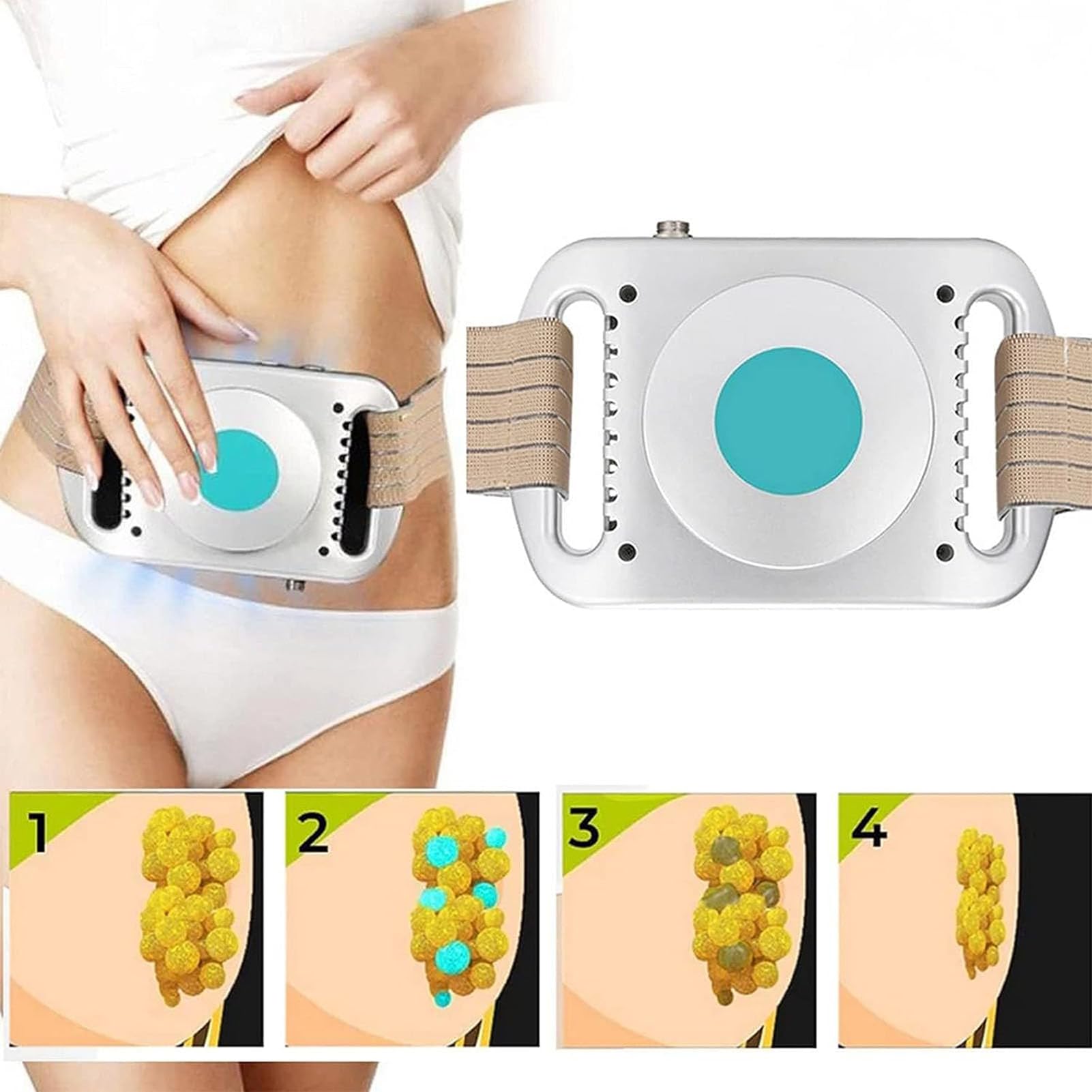 Portable Cryolipolysis Fat Freezing Machine for Belly, Arms, Thighs & Legs - Non-Invasive Body Shaping & Fat Loss Device for Home Use - Perfect for Post-Pregnancy, Weight Loss & Toning