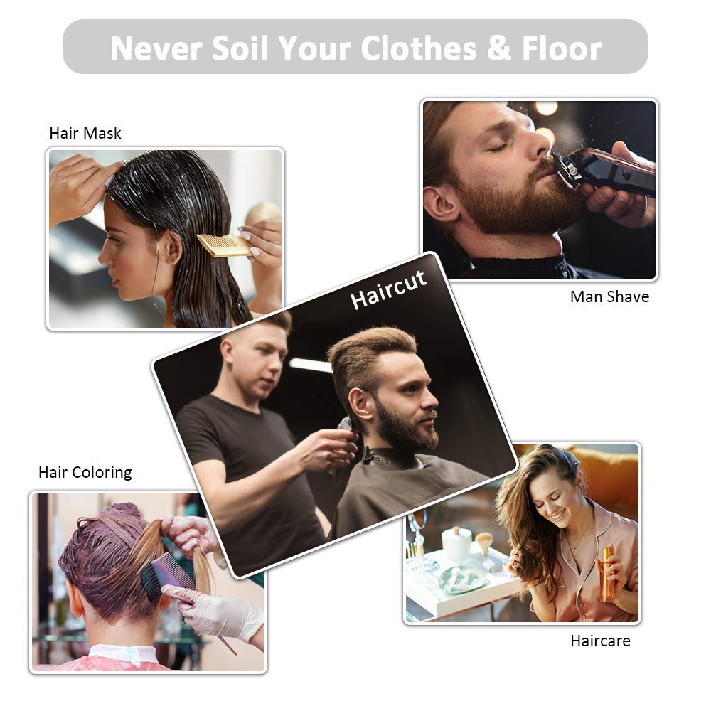Olpad Professional Hair Cutting Cape - Waterproof Salon Barber Cape with Hair Catcher for Men & Women - Perfect for Home Haircuts, Salon Styling & Pet Grooming