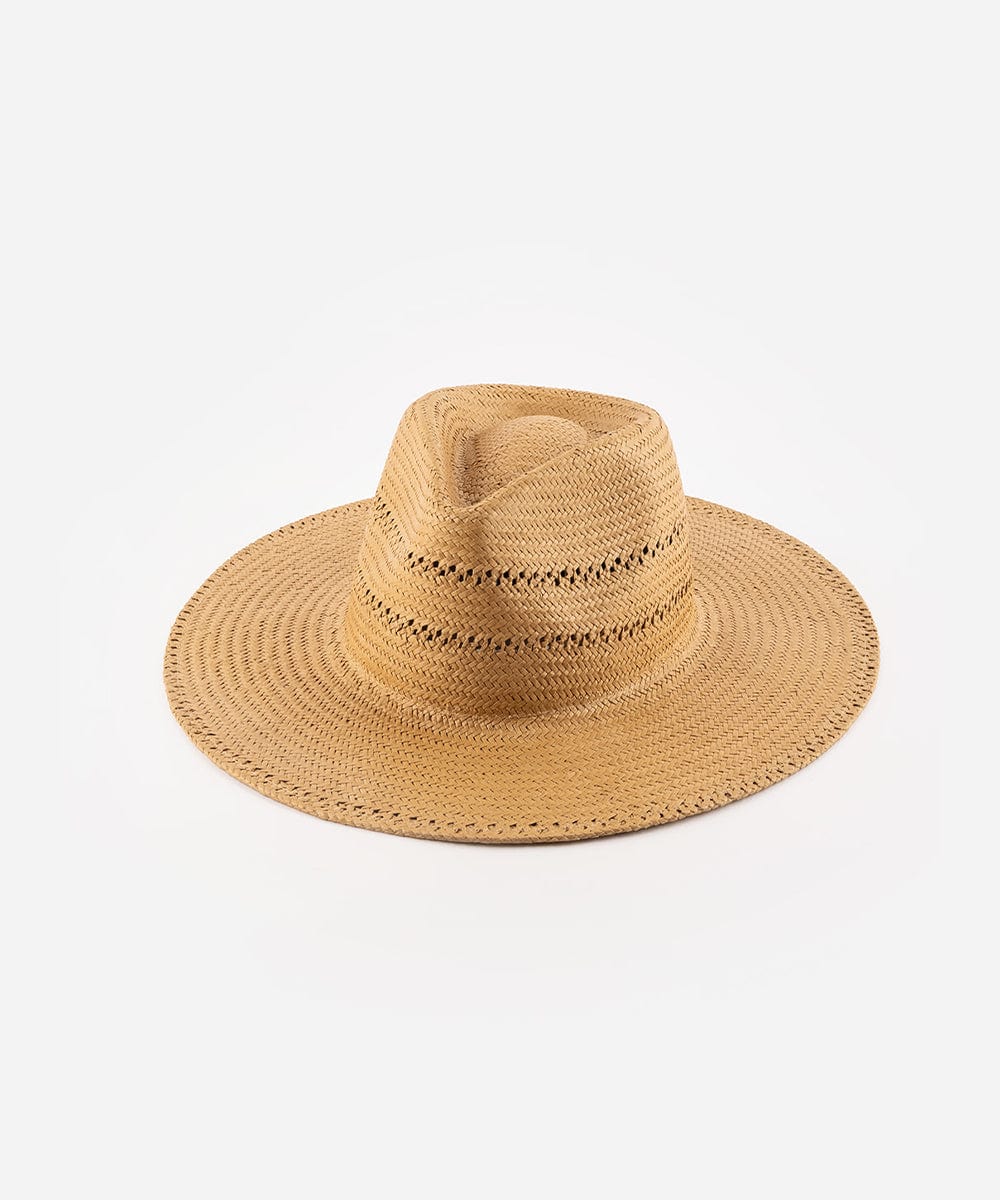 Sloan Fedora Straw Hat for Women - Summer Wide Brim Sun Hat for Outdoor Beach, Garden & Travel - Lightweight & Breathable