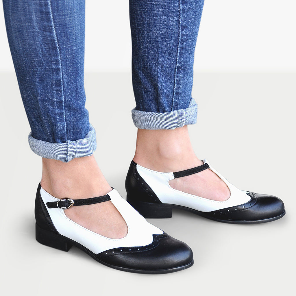 Jane Mary Janes Women's Comfortable Slip-On Shoes for Casual Wear, Walking & Everyday Use