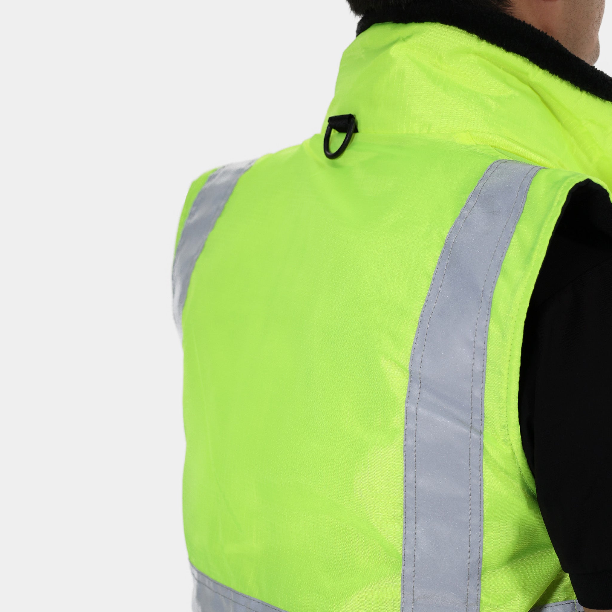 High Visibility Reflex Safety Vest - Yellow Reflective Work Vest for Construction, Running & Cycling | ANSI Certified for Outdoor Safety Gear
