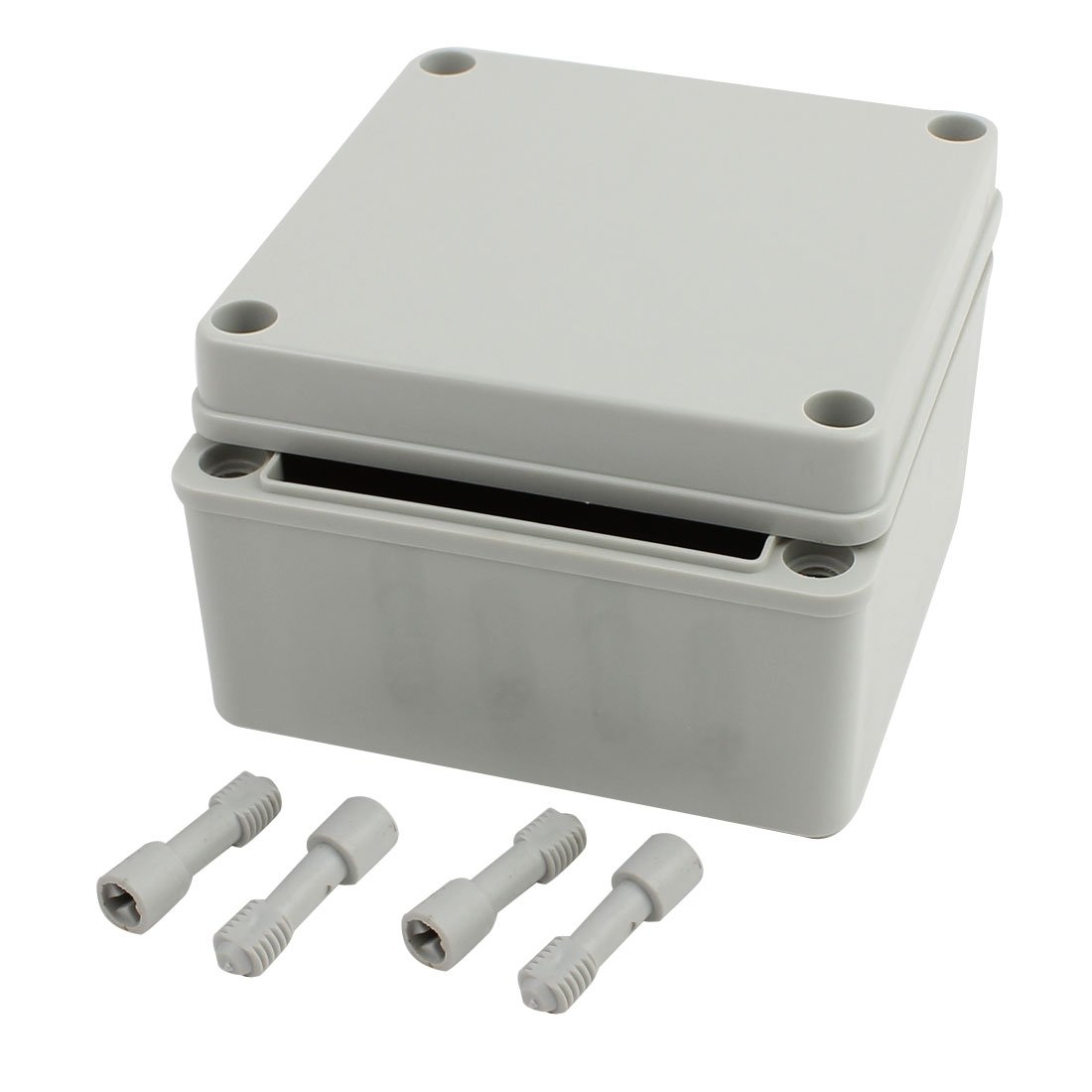 125mm x 125mm x 75mm Waterproof Electrical Junction Box - Gray PVC Enclosure for Conduit & Wiring Fittings | Outdoor DIY Electrical Projects, Garden Lighting & Home Wiring Protection