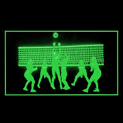LED Neon Sign for Beach Volleyball - Glowing Sand Volleyball Serving Ball Display - Perfect for Sports Bars, Game Rooms & Beach Themed Decor