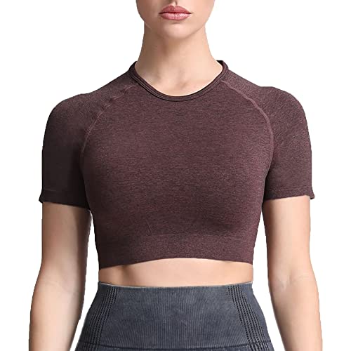 B Cherry Brown Marl (Crop Tops)
