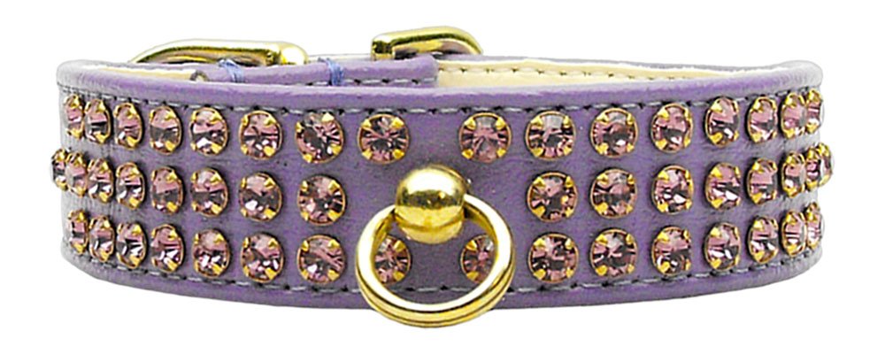 Sparkling Purple Rhinestone Dog Collar for Small Dogs & Puppies - Stylish & Durable Pet Accessory for Daily Walks, Training & Special Occasions