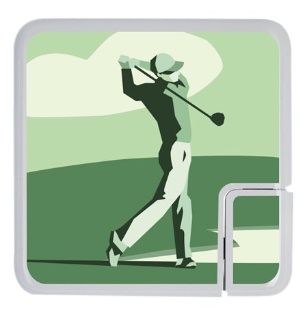 Meo Decal Sticker for 13-inch MacBook Pro Charger - Green Golf Design - Premium Vinyl Skin Wrap - Perfect for Personalizing & Protecting Your Laptop Charger at Home, Office or School