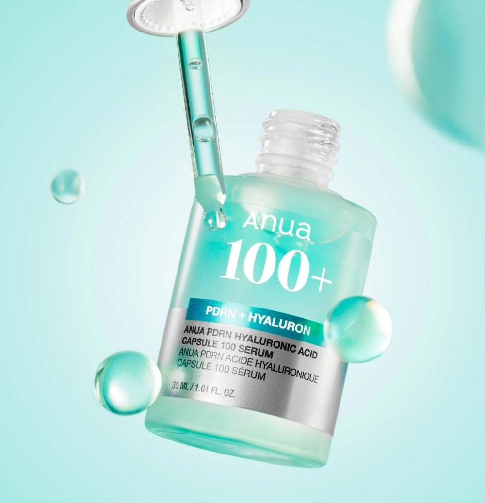 ANUA PDRN Hyaluronic Acid Serum 30ml - Deep Hydration & Skin Repair Facial Treatment for Dry, Sensitive Skin | Korean Skincare for Night & Day Use