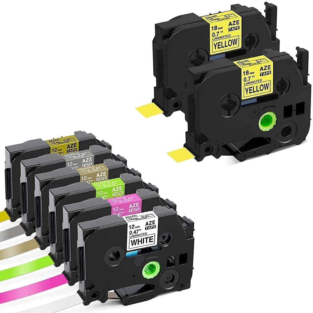 Brother PTouch Label Tape Replacement - 12mm (0.47