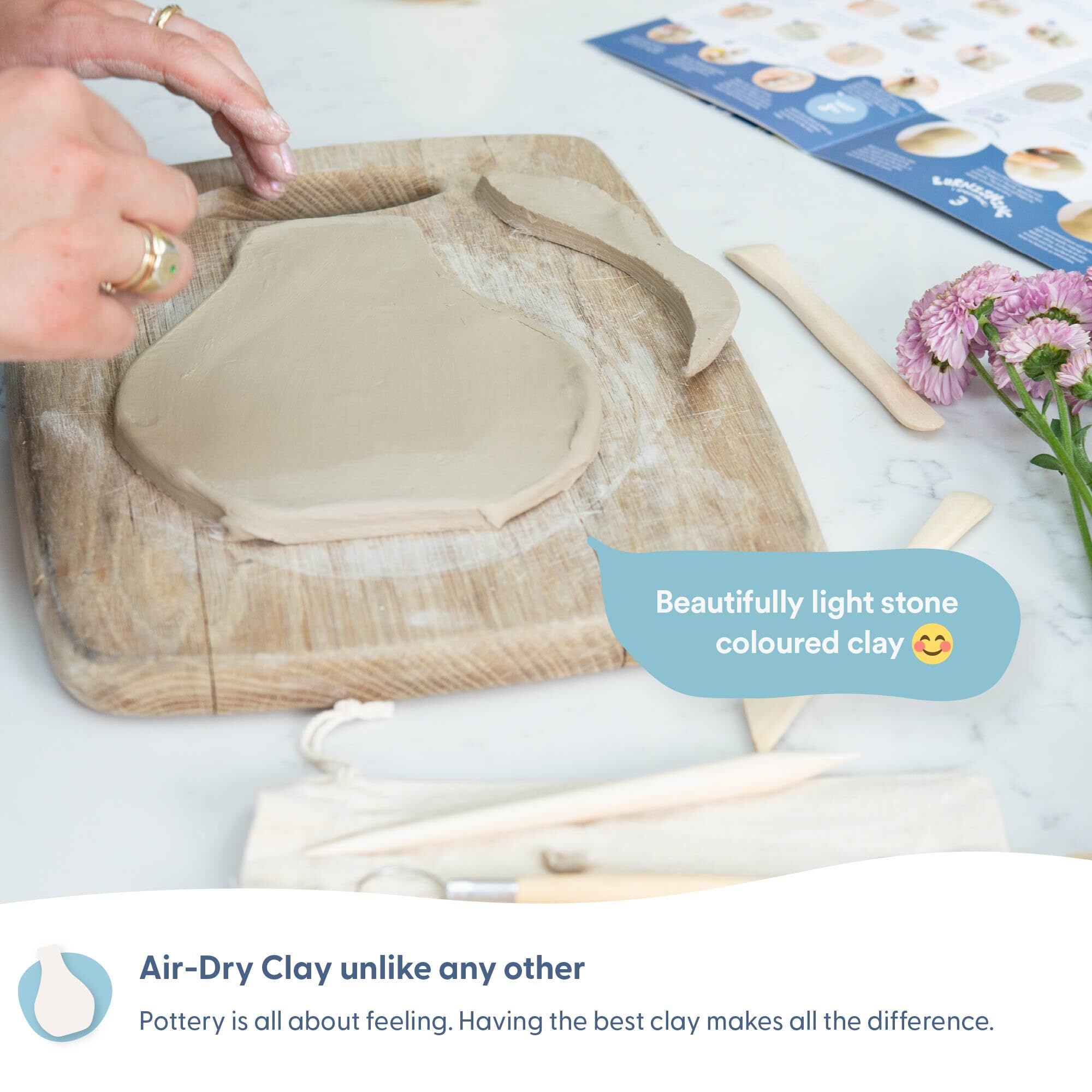 Sculpd Candle Making & Pottery Kit - Complete 2 Person DIY Art Set with Air Dry Clay, Soy Wax, Fragrance & Tools - Creative Craft Gift for Adults, Teens, Men & Women - Perfect for Home Decor, Relaxation & Romantic Gifts (Orange Ginger Scent)