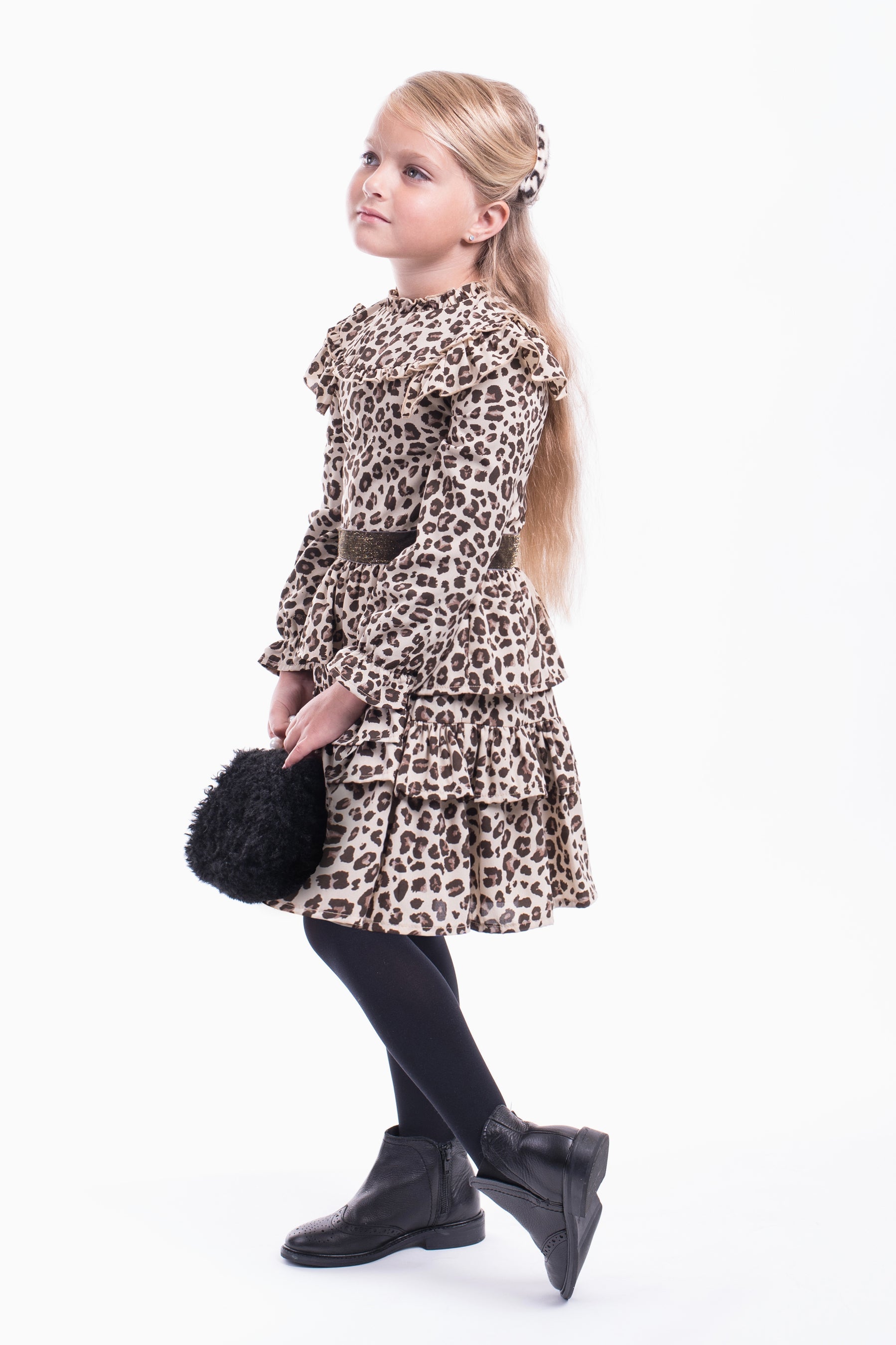 Imoga Ophelie Jaguar Girls Dress - Stylish & Comfortable Kids Fashion for Parties, School & Everyday Wear