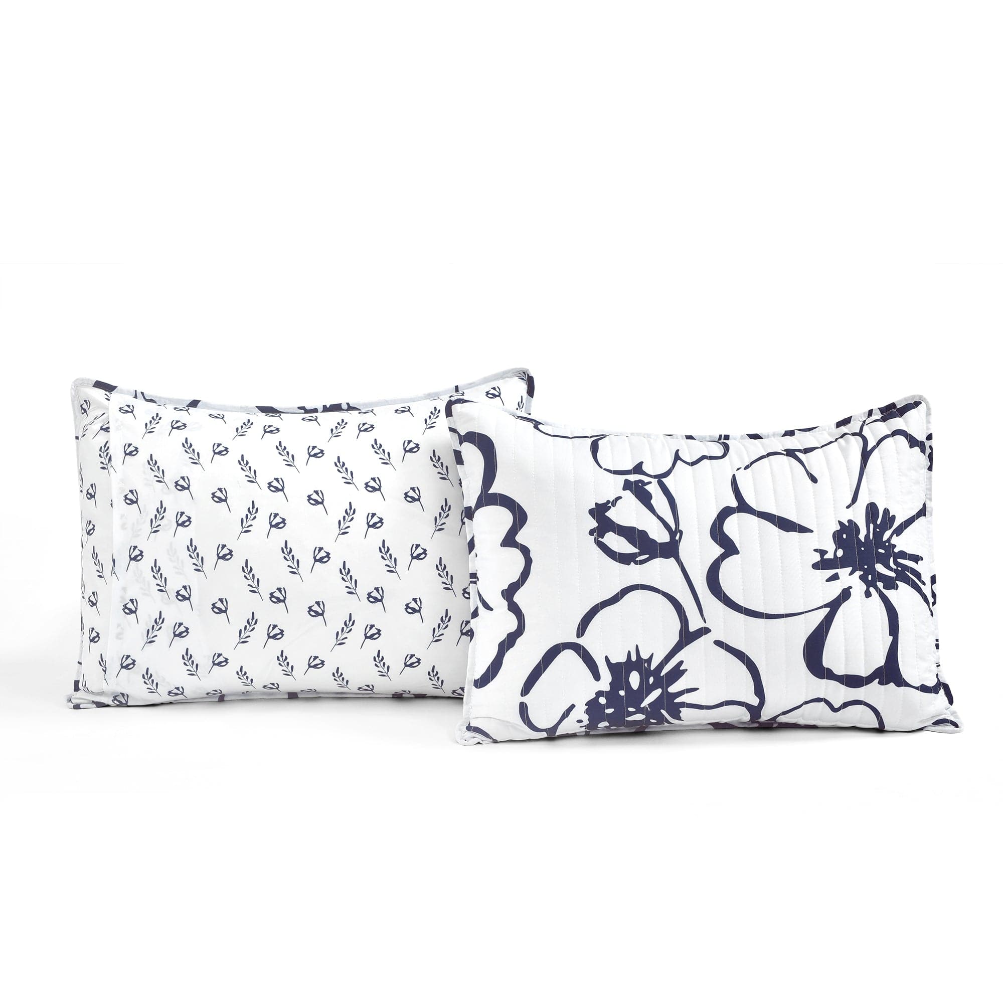Scandinavian Floral Quilt 3 Piece Set - Soft Cotton Bedding Set with Duvet Cover, Pillow Shams & Sheet - Perfect for Master Bedroom, Guest Room & Cozy Home Decor