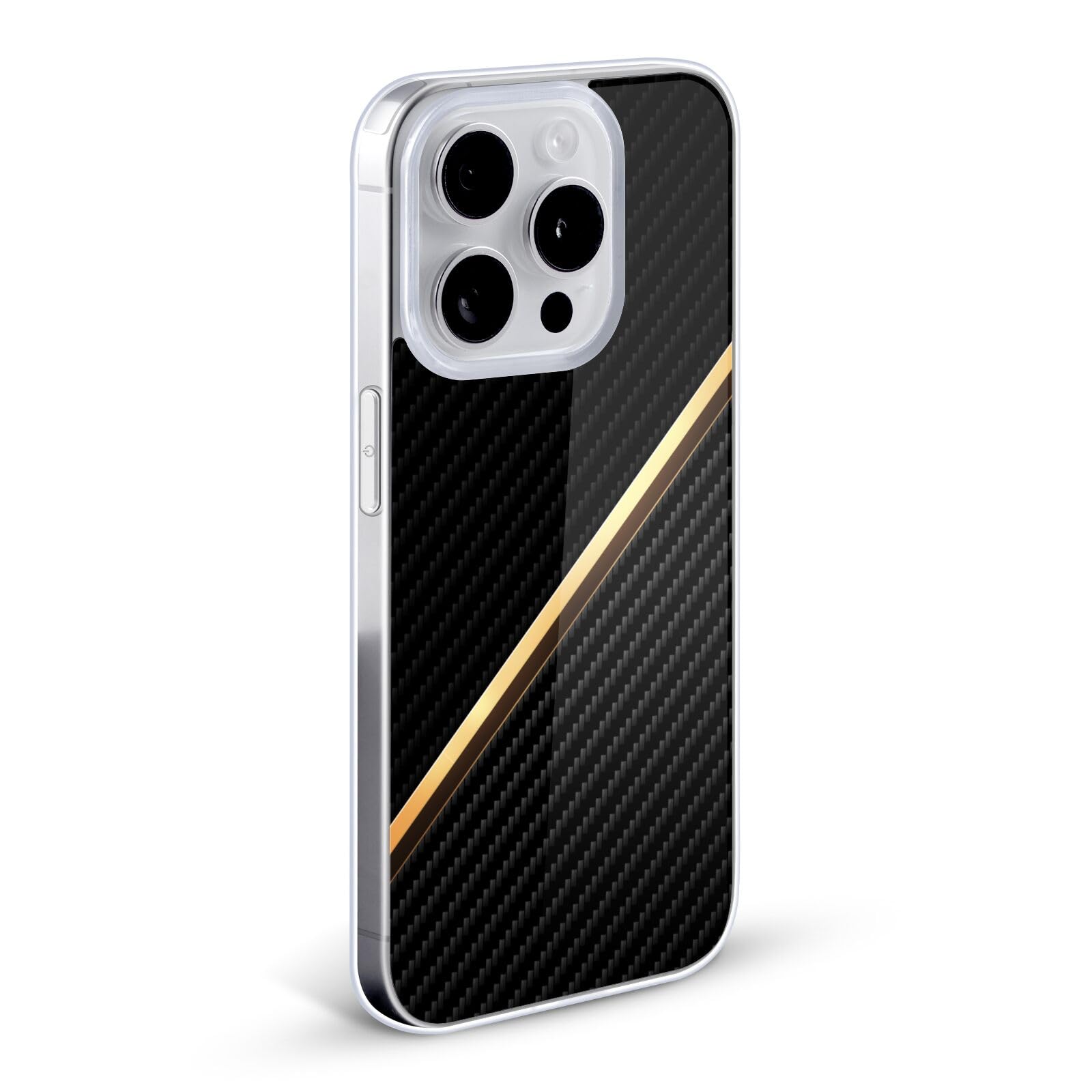 Officially Licensed Alyn Spiller Gold Carbon Fiber Soft Gel Case for Apple iPhone 11 Pro Max - Slim Protective Cover with Premium Design for Everyday Use & Special Occasions