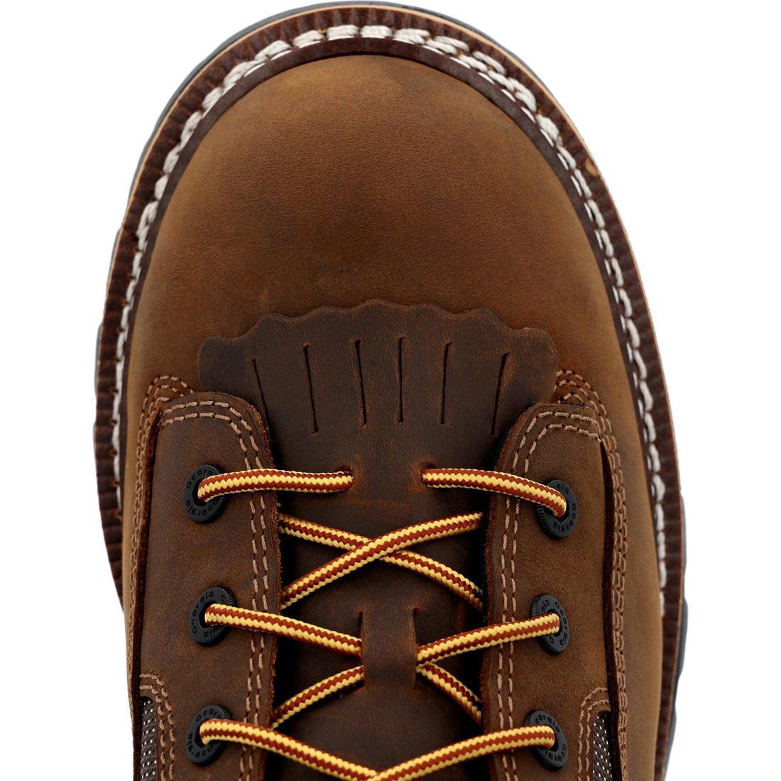 LTX Logger Composite Toe Waterproof Work Boots for Men - Safety Steel Toe Work Shoes with Slip Resistant & Electrical Hazard Protection - Ideal for Construction, Logging & Outdoor Work