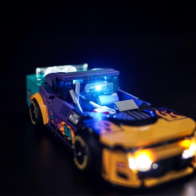 LEGO Speed Champions NASCAR Next Gen Chevrolet Camaro ZL1 76935 Light Kit - LED Building Bricks Accessories for Car Models | Perfect for Night Display & Collector Showcase