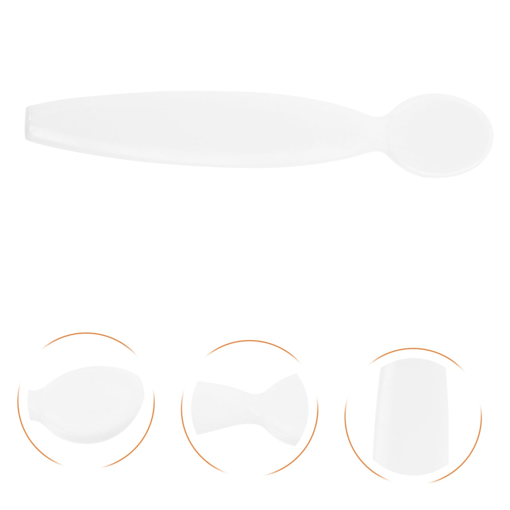 20pcs White PP Skincare Spatula Set - Face Lotion Applicator, Cosmetic Spoon for Women - Perfect for Creams, Serums & Beauty Products Application