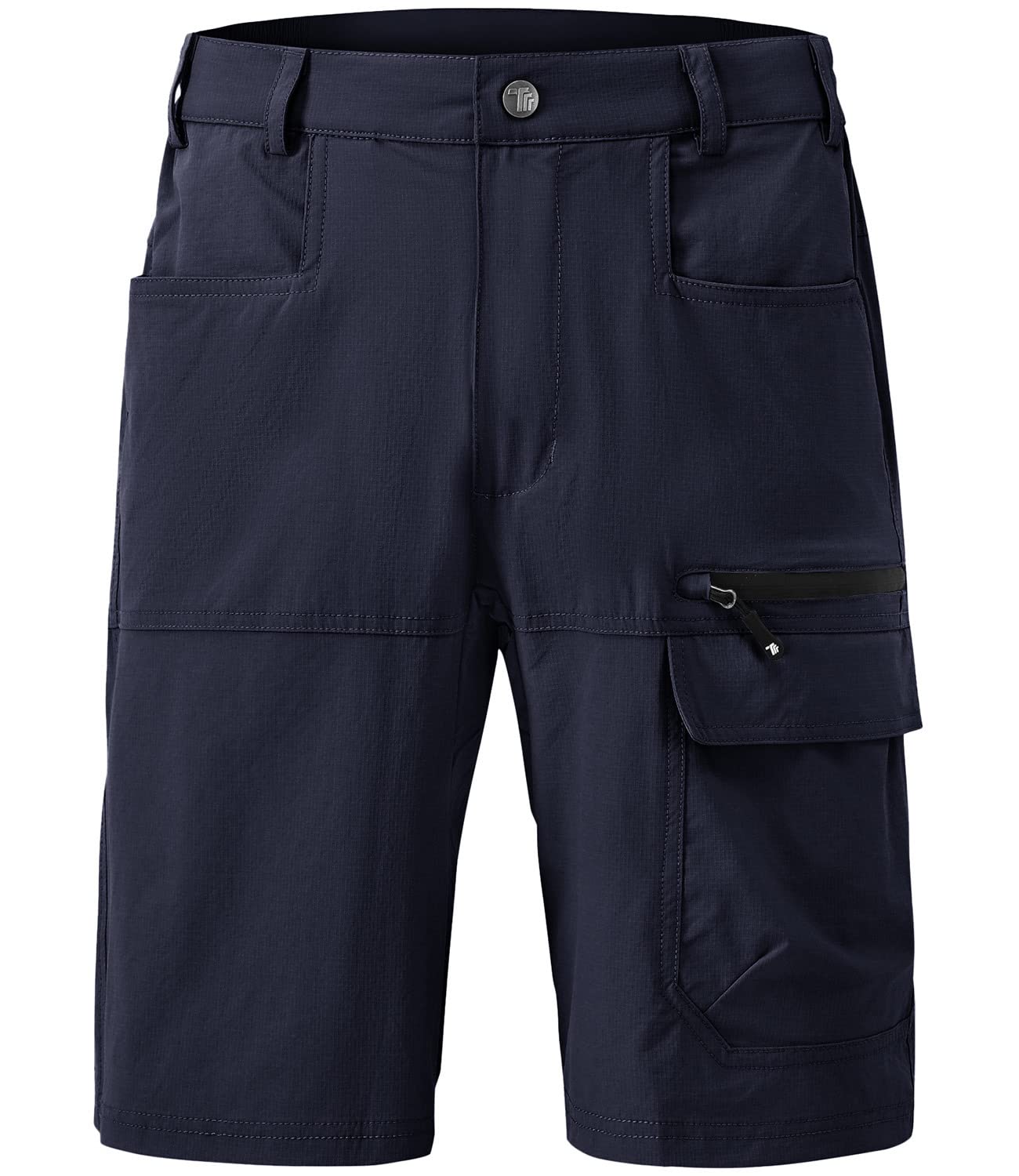 BGOWATU Men's Stretch Cargo Shorts - Quick Dry, Lightweight, with Zipper Pockets - Perfect for Golf, Hiking, Travel & Outdoor Activities