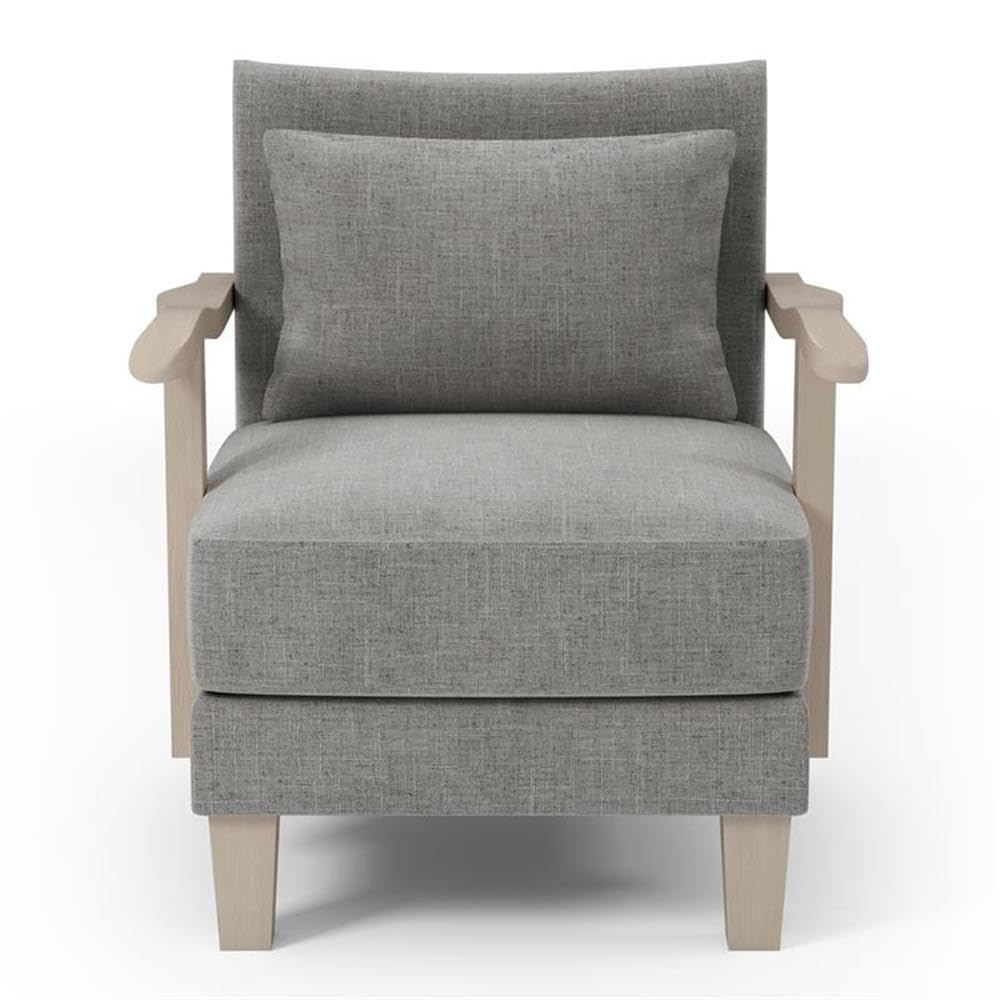 Furniture of America Ciela Gray Faux Leather Accent Chairs (Set of 2) - Modern Living Room Seating for Home Office & Lounge Areas