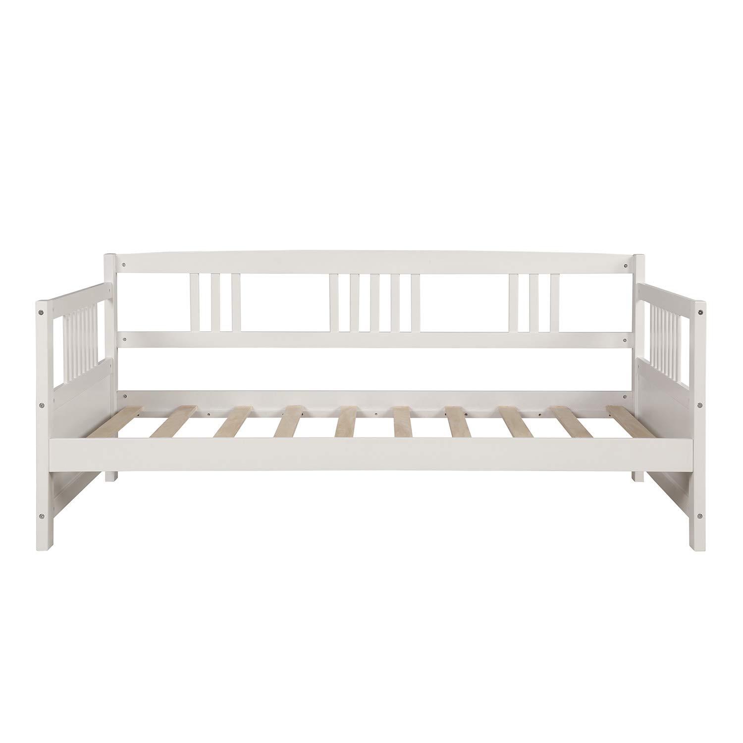 Merax Twin Size Wood Daybed Frame - Multifunctional Sofa Bed for Kids, Teens & Adults, No Box Spring Needed - Perfect for Guest Rooms, Dormitories & Small Spaces