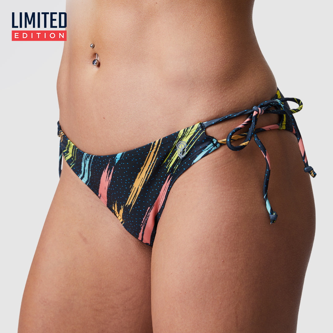 90s Retro Heatwave Bikini Bottom - High Waisted Swimwear for Women | Perfect for Beach Vacations, Pool Parties & Summer Getaways