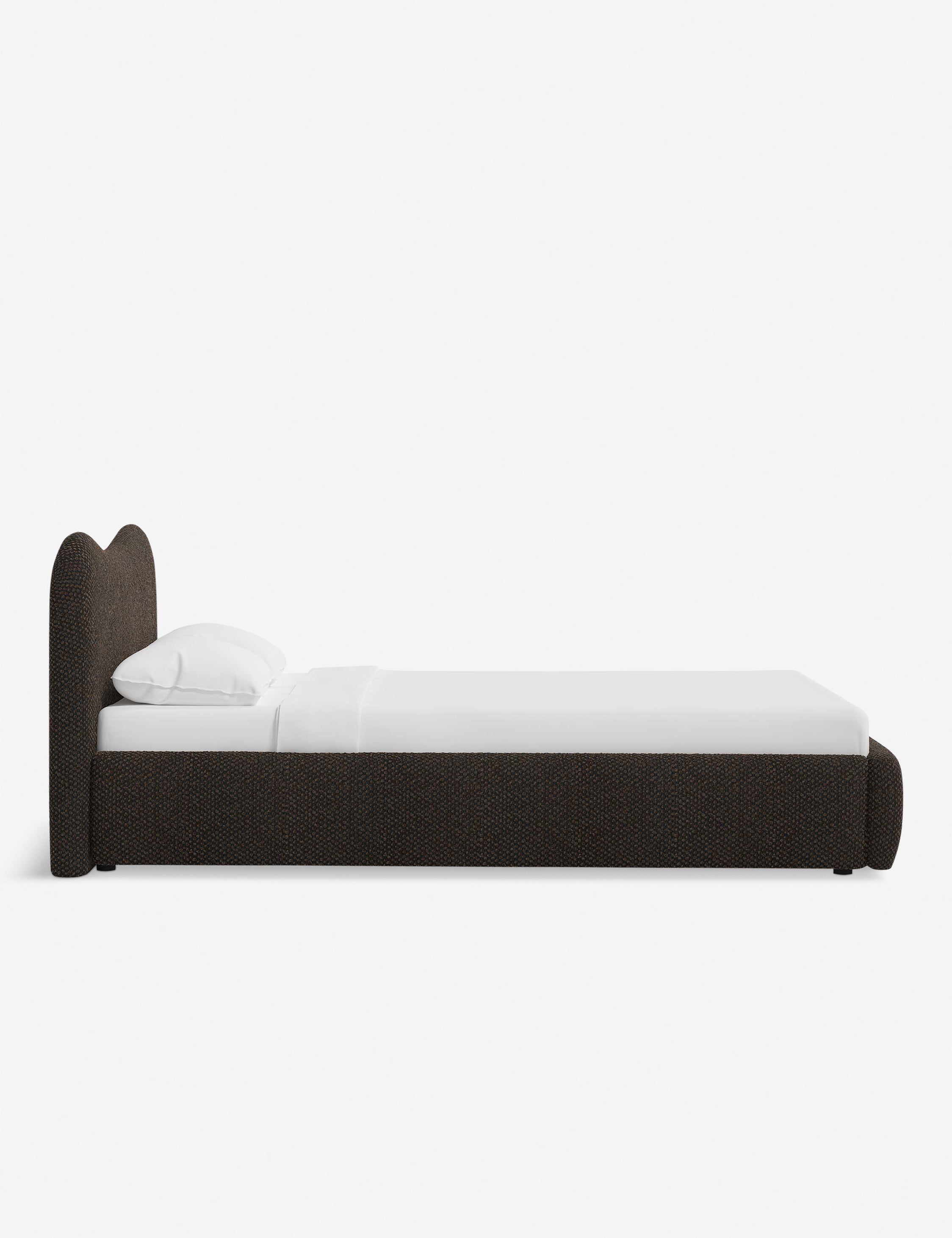 Sarah Sherman Samuel Gladys Platform Bed - Modern Wooden Bed Frame with Upholstered Headboard, Queen Size - Perfect for Contemporary Bedrooms & Guest Rooms