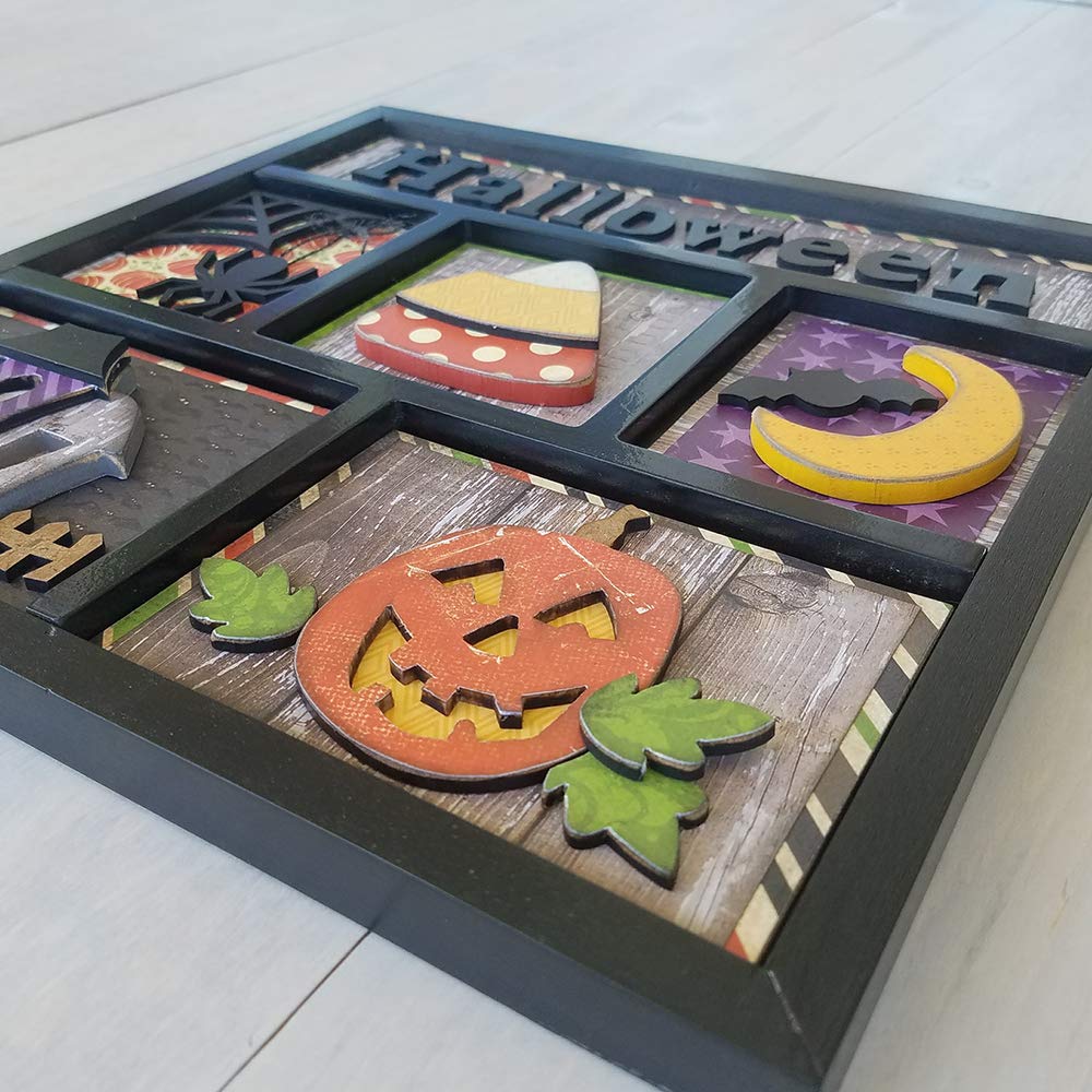 Foundations Decor Shadow Box Kit - DIY Halloween Home Decor for Spooky Party, Haunted House & Seasonal Display