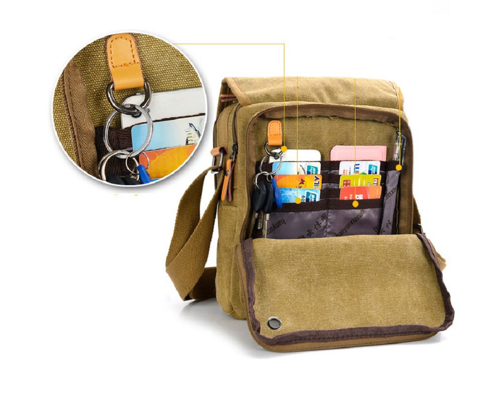 Men's Messenger Bag - Classic Multifunctional Shoulder Bag for Business, Laptop & iPad | Perfect for Office, Commute & Travel