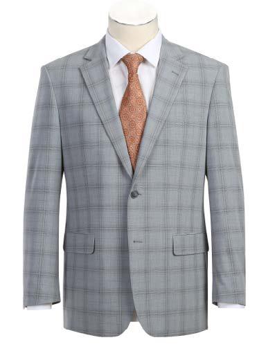 Alessandro Vitello by Renoir 2-Piece Classic Fit Suit for Men | Premium Wool Business Suit | Perfect for Weddings, Office & Formal Events | Size 33 (293)