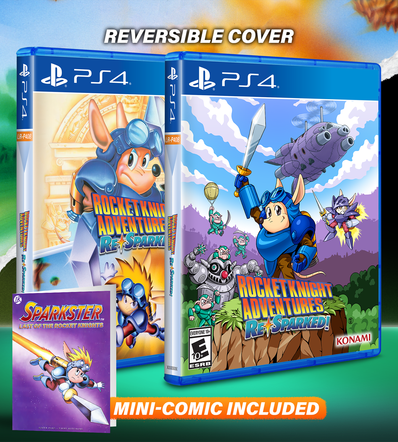Rocket Knight Adventures: Re Sparked (PS4) - Limited Edition #532 - Classic Action Platformer Game for Retro Gaming Enthusiasts | Perfect for Nostalgic Gaming Nights and Collector's Display