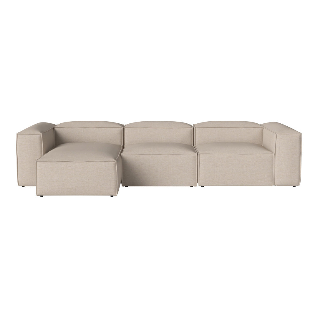 Cosima 3-Seater Sofa with Chaise Lounge - Modern Living Room Furniture for Small Spaces, Apartment & Home Decor