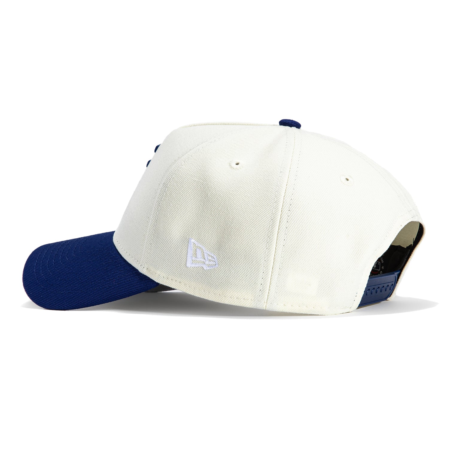 New Era 9Forty A-Frame Los Angeles Dodgers Upside Down Snapback Hat - White & Royal Blue | Official MLB Baseball Cap for Men & Women | Game Day, Streetwear & Casual Fashion Accessory